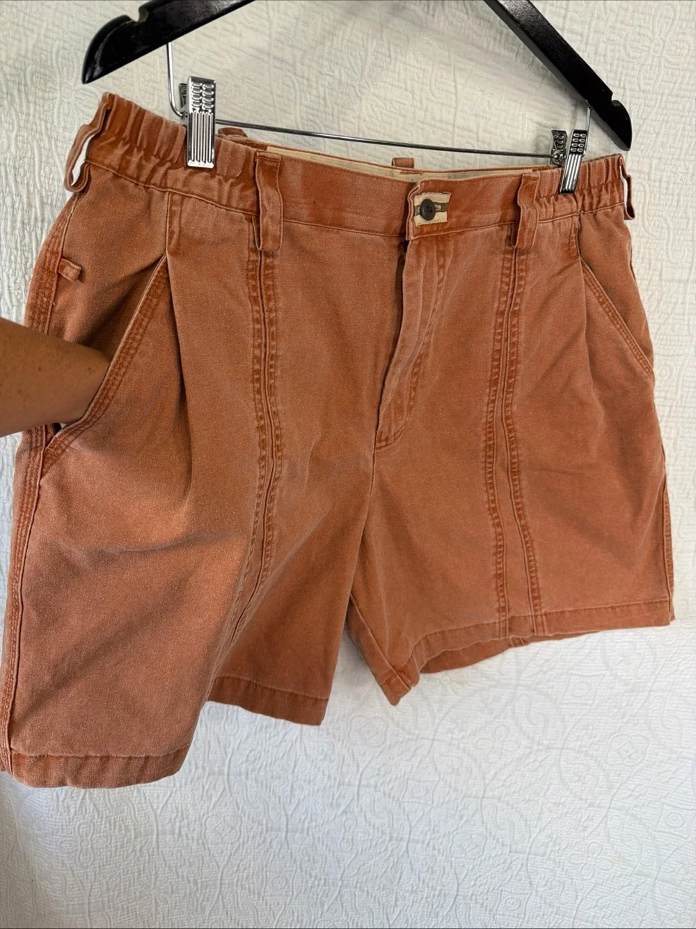 Territory Ahead Vtg Mens Large Shorts Life Of Riley Sunwashed Clay Cotton Canvas